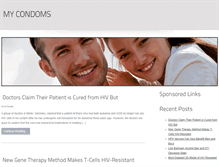 Tablet Screenshot of mycondoms.com